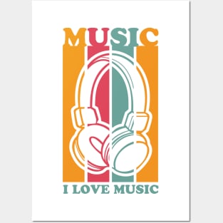 I Love Music Posters and Art